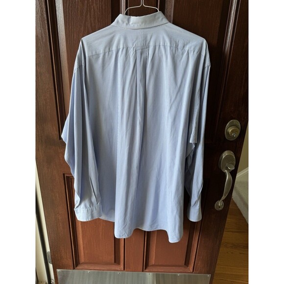 Polo Ralph Lauren Blaire Mens Navy Blue StripedLong Sleeve Button Down Shirt 2XL - Picture 4 of 7